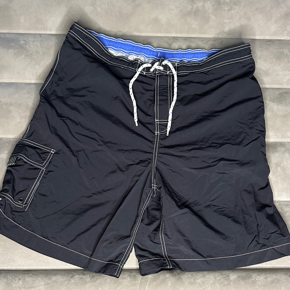 Land’s End‎ Baggy Black Men's Swim Shorts Size XL